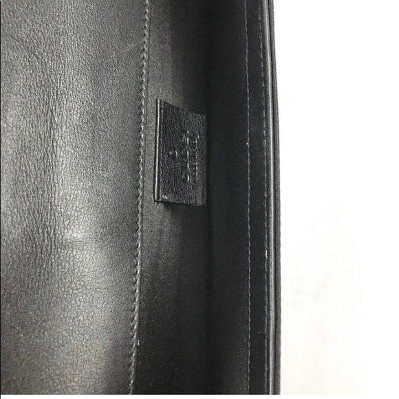 Gucci Black Crystal Satin Evening Clutch - Picture 6 of 7